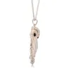Collier pendentif owl en cristal