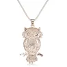 Collier pendentif owl en cristal
