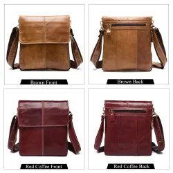 Genuine Leather Crossbody Shoulder Bag