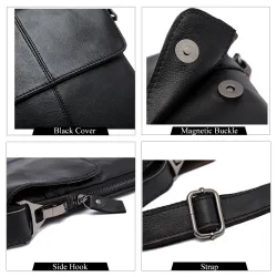 Genuine Leather Crossbody Shoulder Bag
