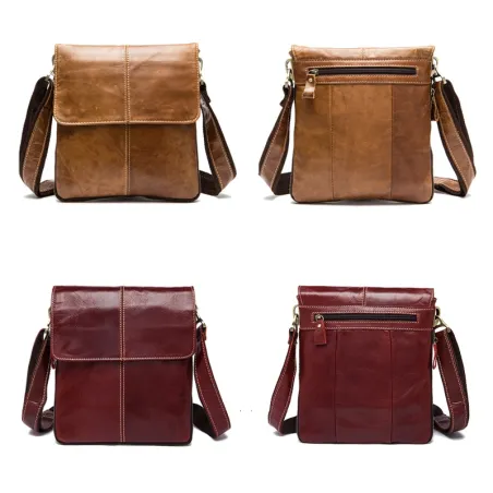 Genuine Leather Crossbody Shoulder Bag