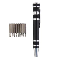 8 en 1 ensemble de tournevis multi-outils en alliage d'aluminium
