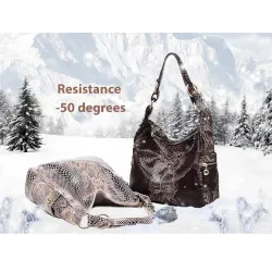 Sac d'épaule en cuir véritable