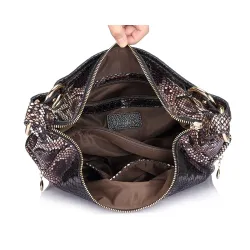 Sac d'épaule en cuir véritable