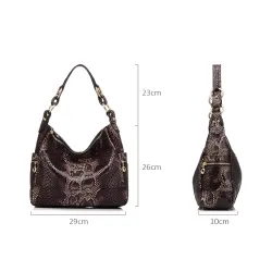 Sac d'épaule en cuir véritable