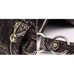 Sac d'épaule en cuir véritable
