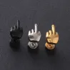 Boucle d'oreille moyenne - acier inoxydable