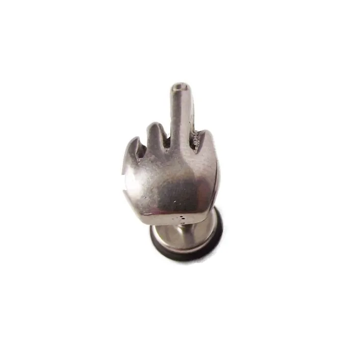 Middle finger earring - stainless steelEarrings