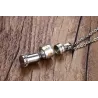 Rotatable mantra pendant with stainless steel necklaceNecklaces