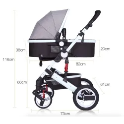 Two Way Stroller Baby's Pram 0-3 ans
