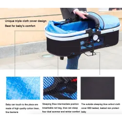Two Way Stroller Baby's Pram 0-3 ans