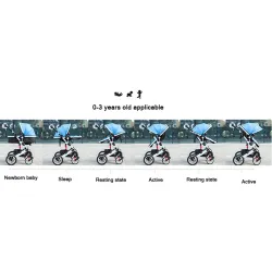 Two Way Stroller Baby's Pram 0-3 ans