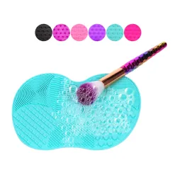 Silicone Brush Cleaning Mat Pad