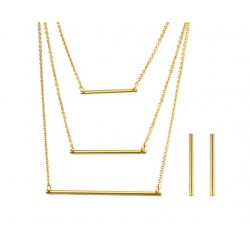 3 Layer Necklace & Earrings Jewellery SetJewellery Sets
