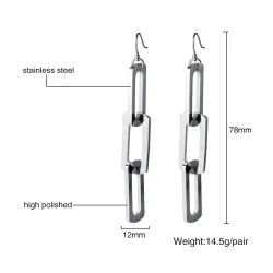 Triple Pin Long EarringsEarrings
