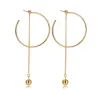 Ball & Hoops Long EarringsEarrings