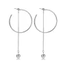 Boucles d'oreilles longues Ball & Hoops
