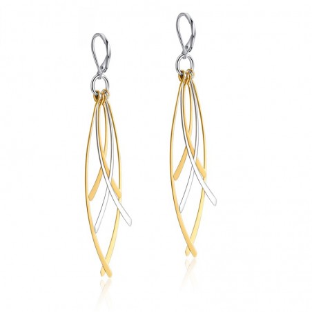 Gold & Silver Tassels Long EarringsEarrings