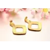 Boucles d'oreilles en or géométriques
