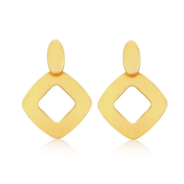 Boucles d'oreilles en or géométriques