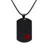Medical sign pendant - leather necklace - unisexNecklaces