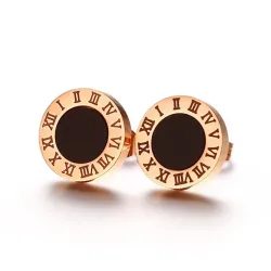 chiffres romains lettres boucles d'oreilles