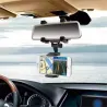 iPhone Samsung GPS Smartphone Car Rear View Mirror 360 Degree Phone Holder