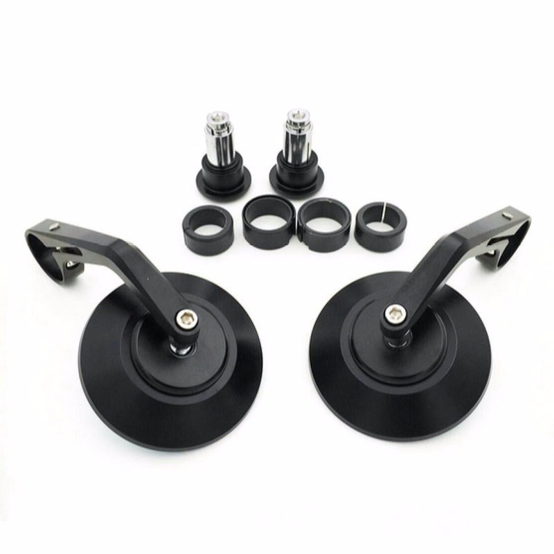 7/8" Round motorcycle rear view Bar-End mirrors set