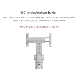 Original Xiaomi Handheld Mini Tripode pliable 2 en 1 Monopod Autocollant Bluetooth sans fil
