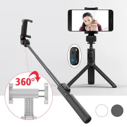 Original Xiaomi Handheld Mini Tripode pliable 2 en 1 Monopod Autocollant Bluetooth sans fil