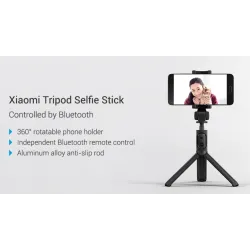 Original Xiaomi Handheld Mini Tripode pliable 2 en 1 Monopod Autocollant Bluetooth sans fil
