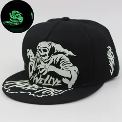Fluorescent Glow In The Dark Baseball Cap Unisexe