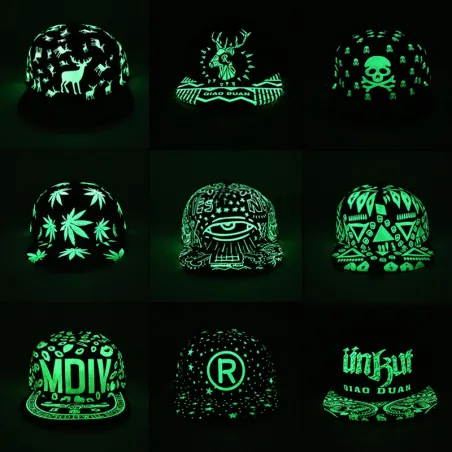 Fluorescent Glow In The Dark Baseball Cap Unisexe