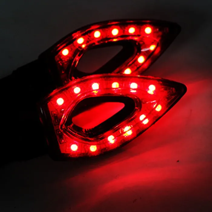 Imperméable Universal 12 LED Indicateurs de signal de rotation de moto Lumières 2pcs
