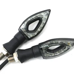 Imperméable Universal 12 LED Indicateurs de signal de rotation de moto Lumières 2pcs