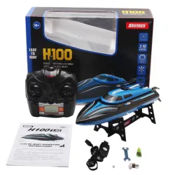 H100 2.4G 4CH bateau électrique RC avec système de refroidissement à eau écran LCD