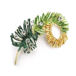 Cristaux Pine broche