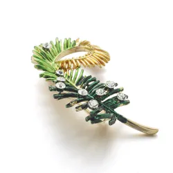 Cristaux Pine broche