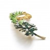 Crystal Pine tree brooch