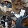 5 in 1 multifunctional tool with knife screwdriver aluminum climbing carabiner hookSurvival tools