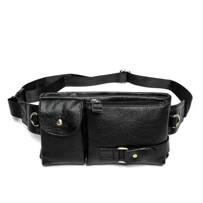 Sac de ceinture en cuir véritable