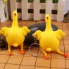 Dinosaure vert - haricots - poulet - drôle de keyring