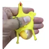 Green dinosaur - beans - chicken - funny keyringKeyrings