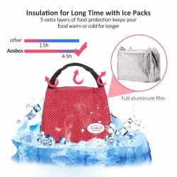 Portable thermal canvas lunch bagBags