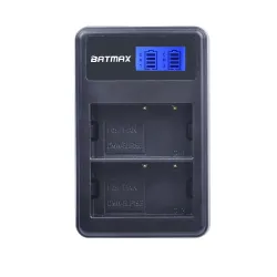 Chargeur de batteries USB à double écran LCD pour DMW-BLF19E BLF19GK BLF19PP DMC-GH3 GH3AGK