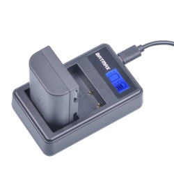 Dual LCD USB Battery Charger for DMW-BLF19 BLF19E BLF19GK BLF19PP DMC-GH3 GH3A GH3AGKBattery & Chargers