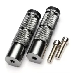 Universal motorcycle aluminum footrests 2 piecesFoot rests