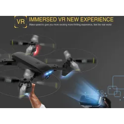 DM DM107 WIFI FPV Dual 2MP Camera Optical Flow Altitude Hold Foldable RC Drone Quadcopter