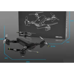 DM DM107 WIFI FPV Dual 2MP Camera Optical Flow Altitude Hold Foldable RC Drone Quadcopter