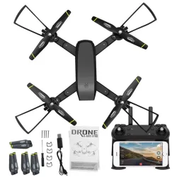 DM DM107 WIFI FPV Dual 2MP Camera Optical Flow Altitude Hold Foldable RC Drone Quadcopter